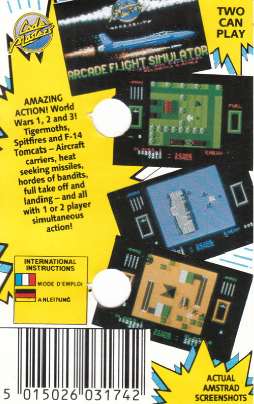 Arcade Flight Simulator — box-2D-back (EU)