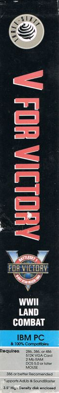 V For Victory - D-day Utah Beach — box-2D-side (US)