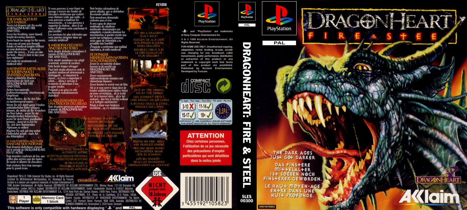 Dragonheart - Fire And Steel — box-texture (EU)