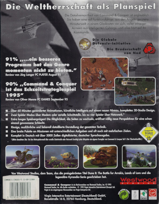 Command And Conquer — box-2D-back (DE)