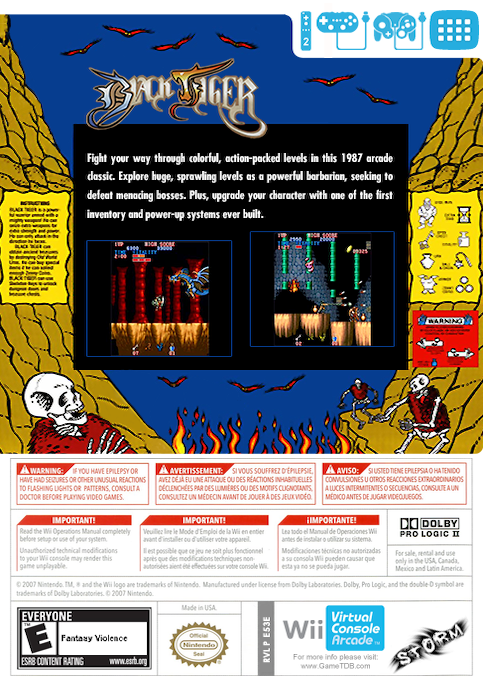 Black Tiger — box-2D-back (US)