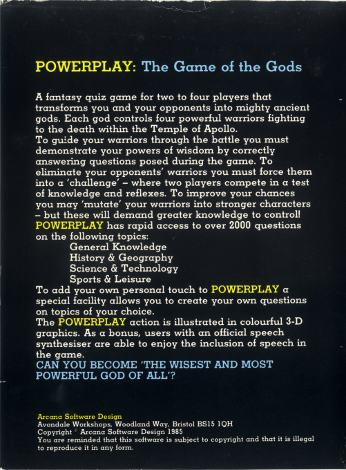 Powerplay - The Game Of The Gods — box-2D-back (EU)