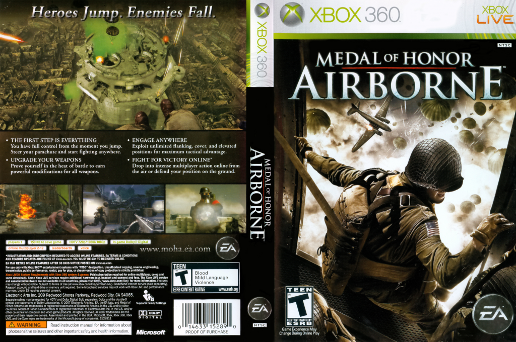 Medal of Honor - Airborne — box-texture (US)