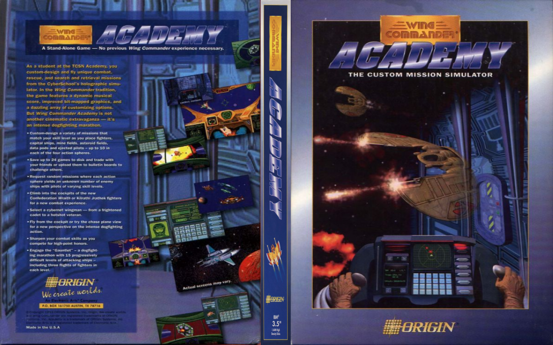 Wing Commander Academy — box-texture (US)