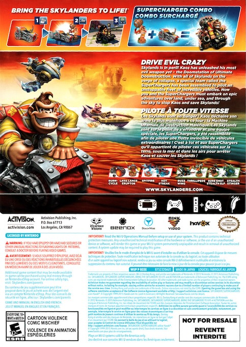 Skylanders - SuperChargers — box-2D-back (US)