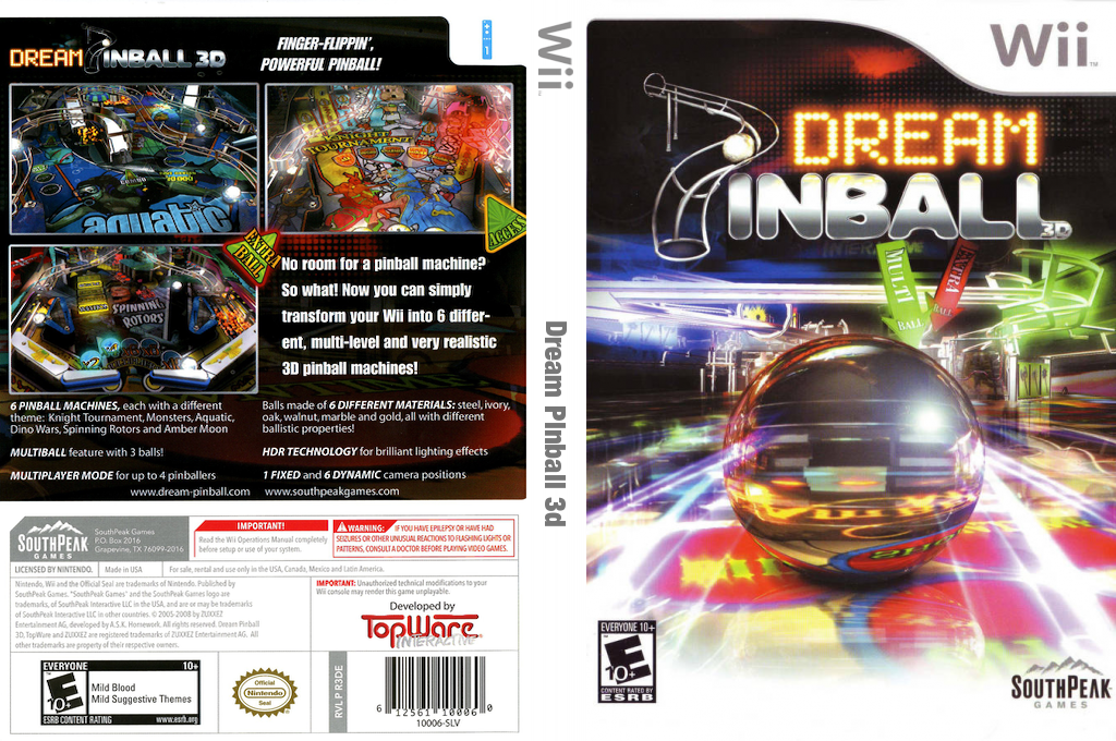 Dream Pinball 3D — box-texture (US)