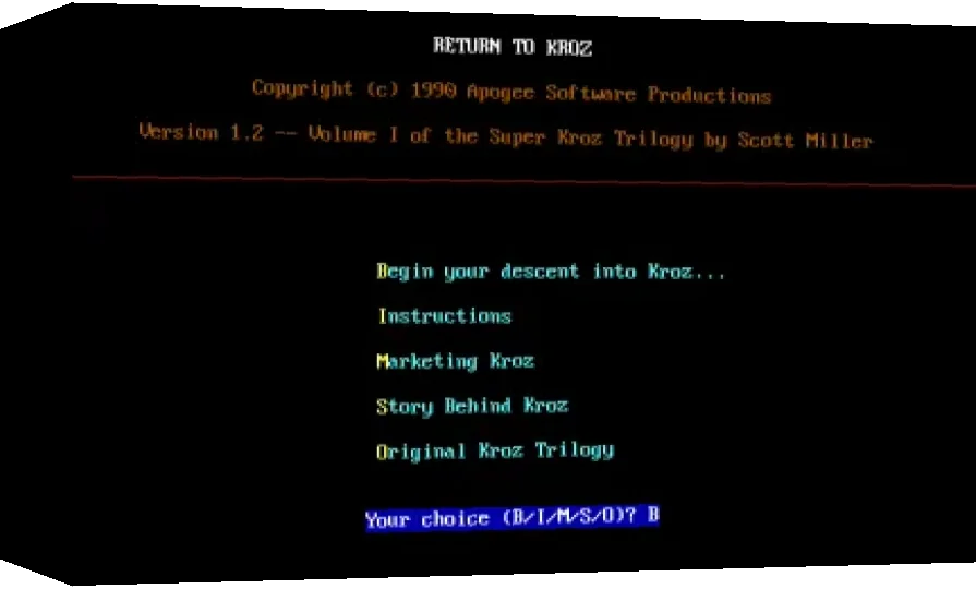 Return to Kroz — box-3D (WOR)