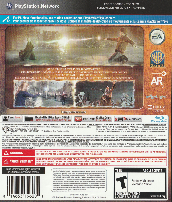 Harry Potter and the Deathly Hallows - Part 2 — box-2D-back (CA)