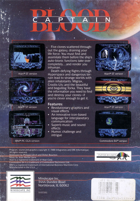 Captain Blood — box-2D-back (US)