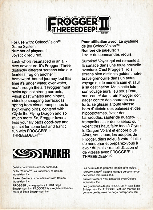 Frogger 2 - Threeedeep! — box-2D-back (CA)