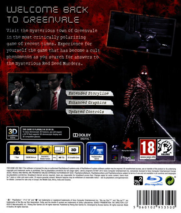 Deadly Premonition - The Director's Cut — box-2D-back (EU)