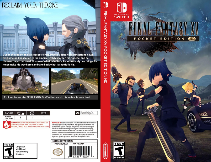 Final Fantasy 15 - Pocket Edition HD — box-texture (US)