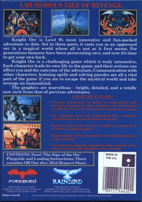 Knight Orc — box-2D-back (US)
