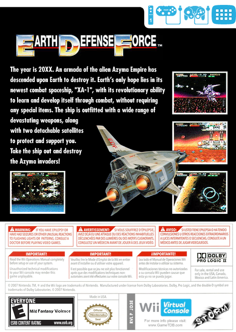 Super Earth Defense Force — box-2D-back (US)