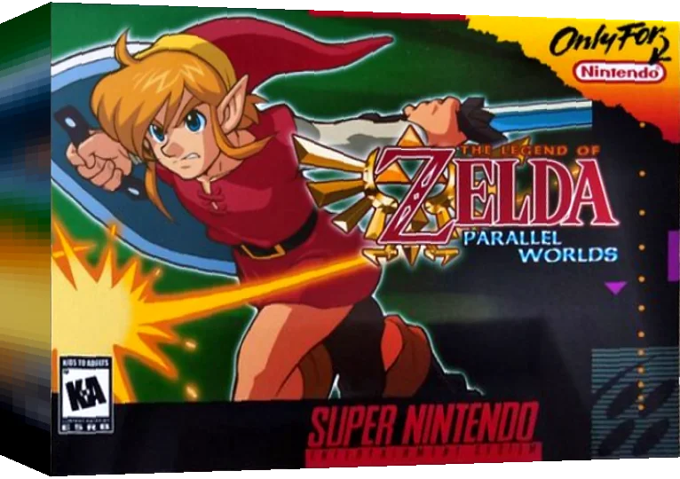 Legend Of Zelda III : Parallel Worlds, The — box-3D (WOR)