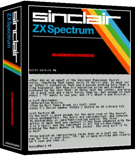 ZxZvm - The Lost Spellmaker - An Interactive Mission — box-3D (SS)