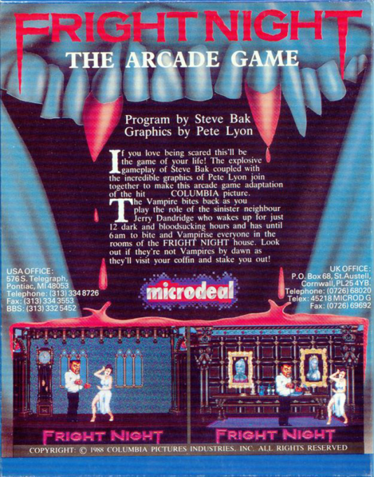 Fright Night — box-2D-back (US)