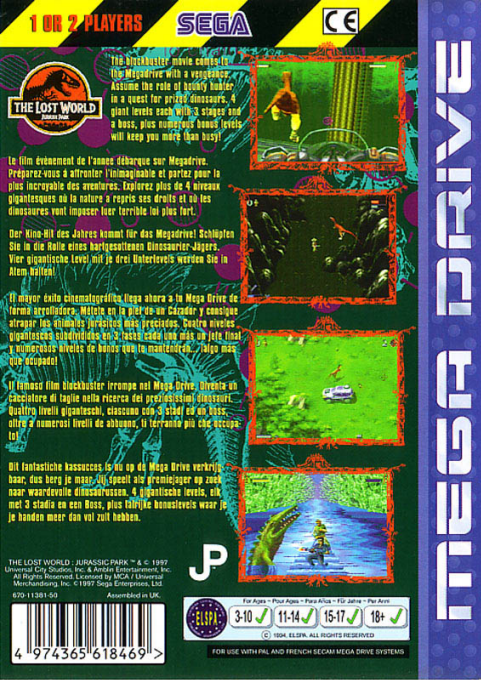 Lost World - Jurassic Park The — box-2D-back (EU)