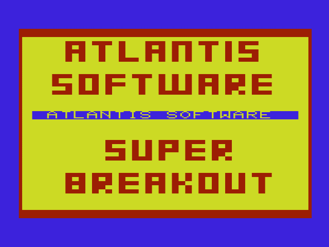 Super Breakout — sstitle (WOR)