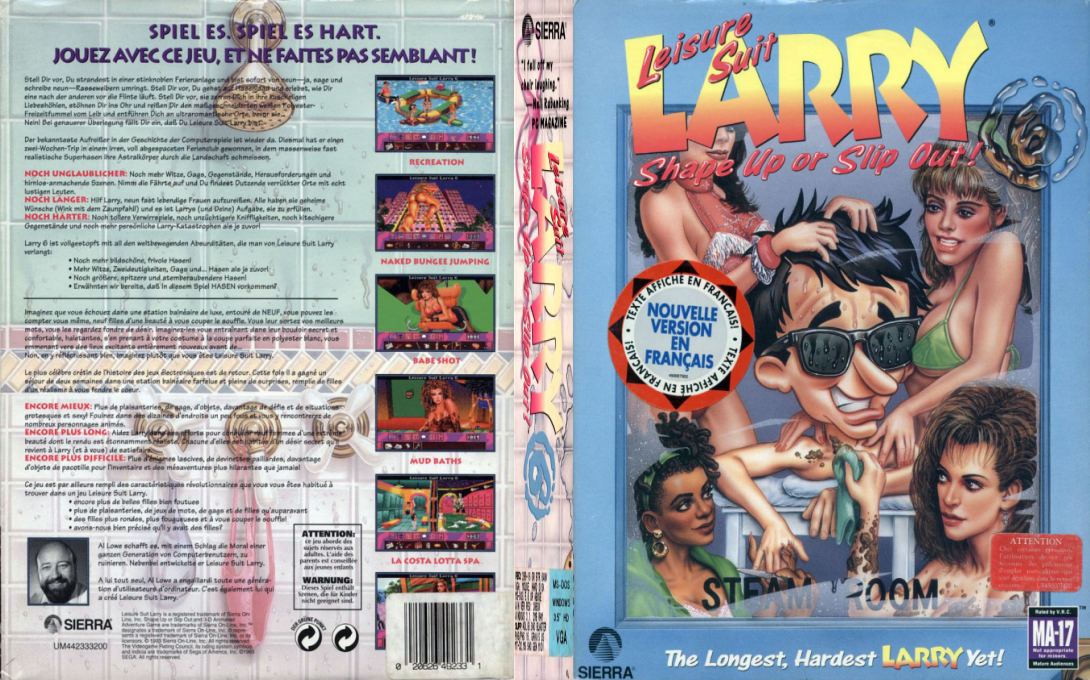 Leisure Suit Larry 6 - Shape Up Or Slip Out — box-texture (EU)