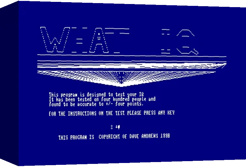 What IQ — box-3D (WOR)