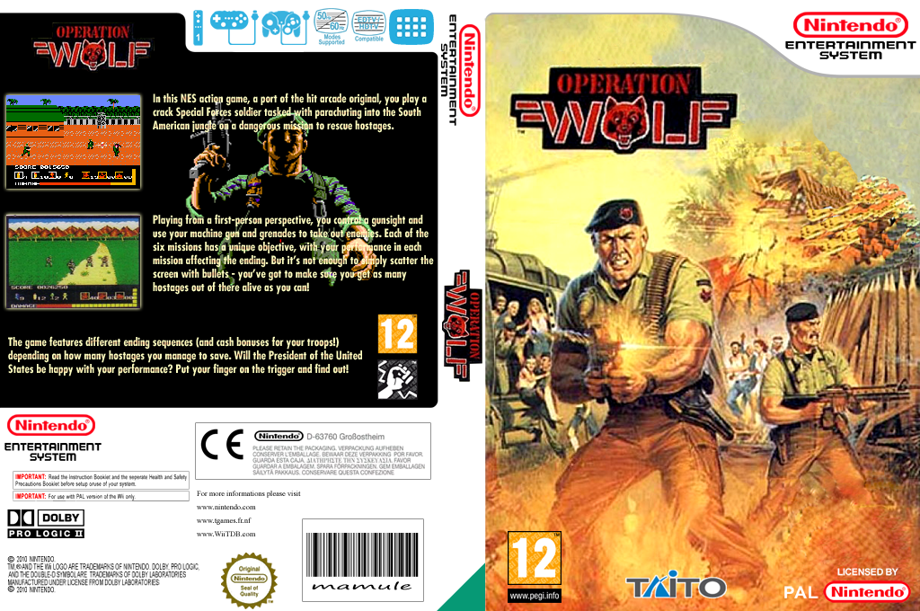 Operation Wolf — box-texture (EU)