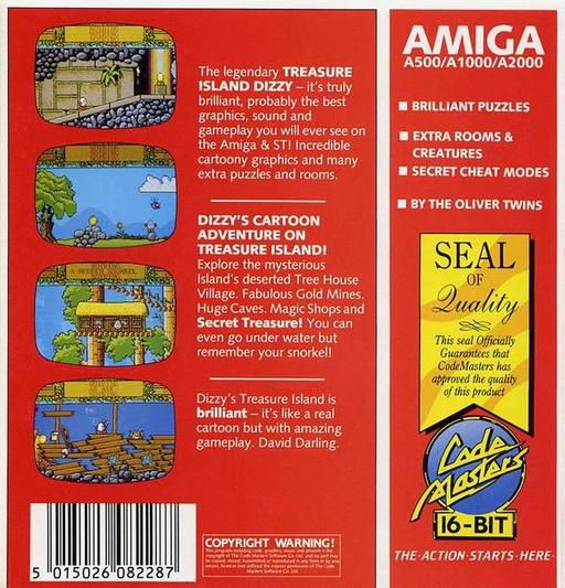 Treasure Island Dizzy — box-2D-back (CUS)