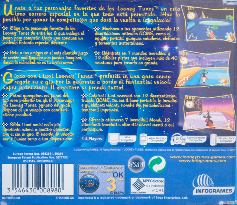 Looney Tunes - Space Race — box-2D-back (EU)