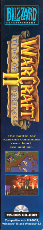 Warcraft 2 - Tides Of Darkness — box-2D-side (EU)