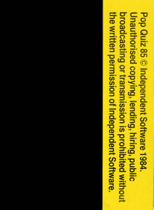 Pop Quiz '85 — box-2D-back (WOR)