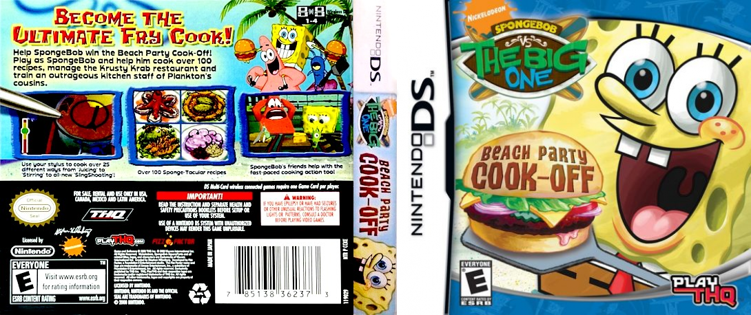 SpongeBob vs the Big One - Beach Party Cook-Off — box-texture (US)