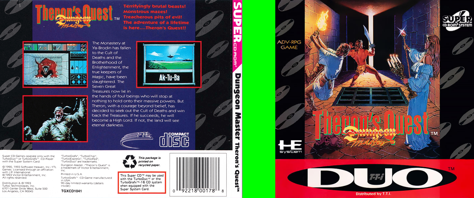 Dungeon Master - Theron's Quest — box-texture (US)