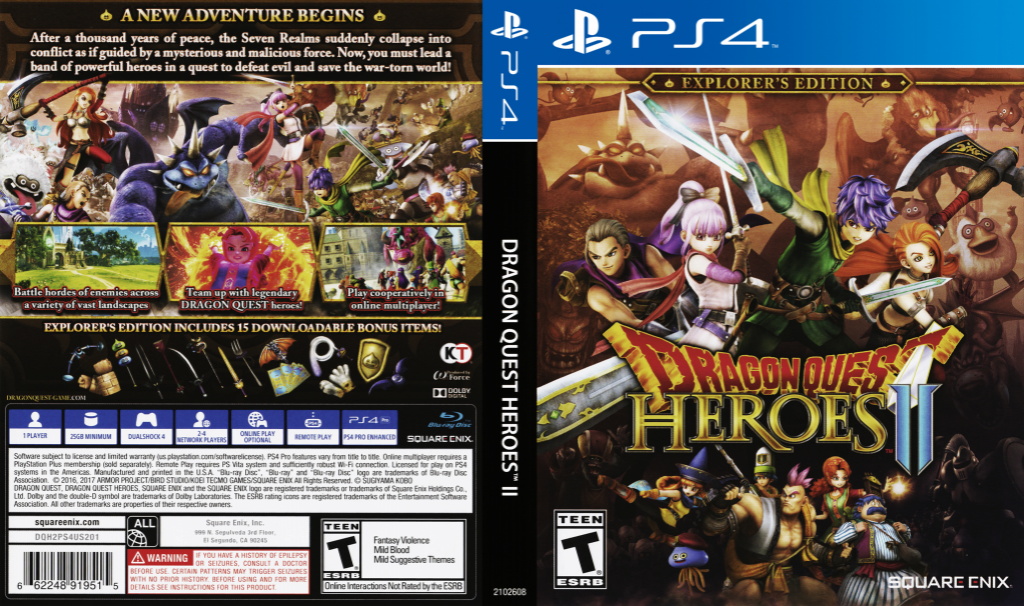 Dragon Quest Heroes 2 - Explorer's Edition — box-texture (US)