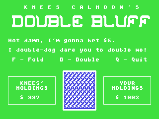 Double Bluff — ss (WOR)