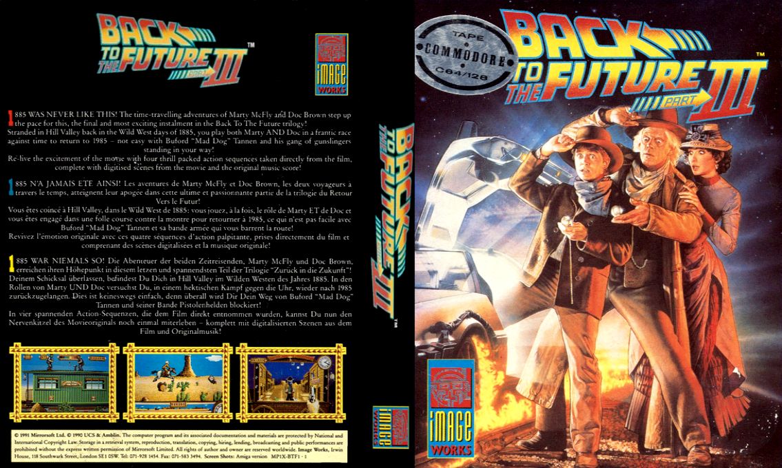 Back To The Future Part 3 — box-texture (EU)