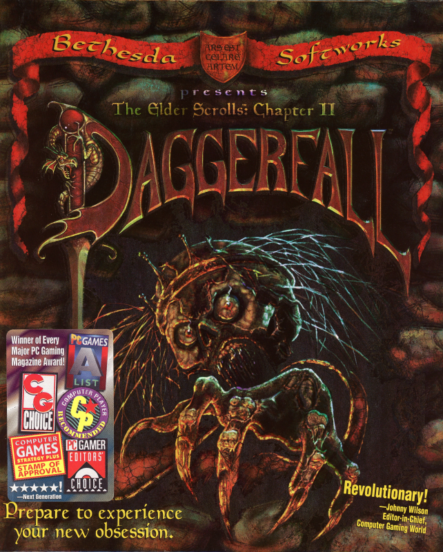 Elder Scrolls - Daggerfall, The box art