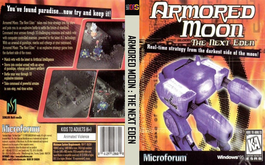 Armored Moon - The Next Eden — box-texture (US)