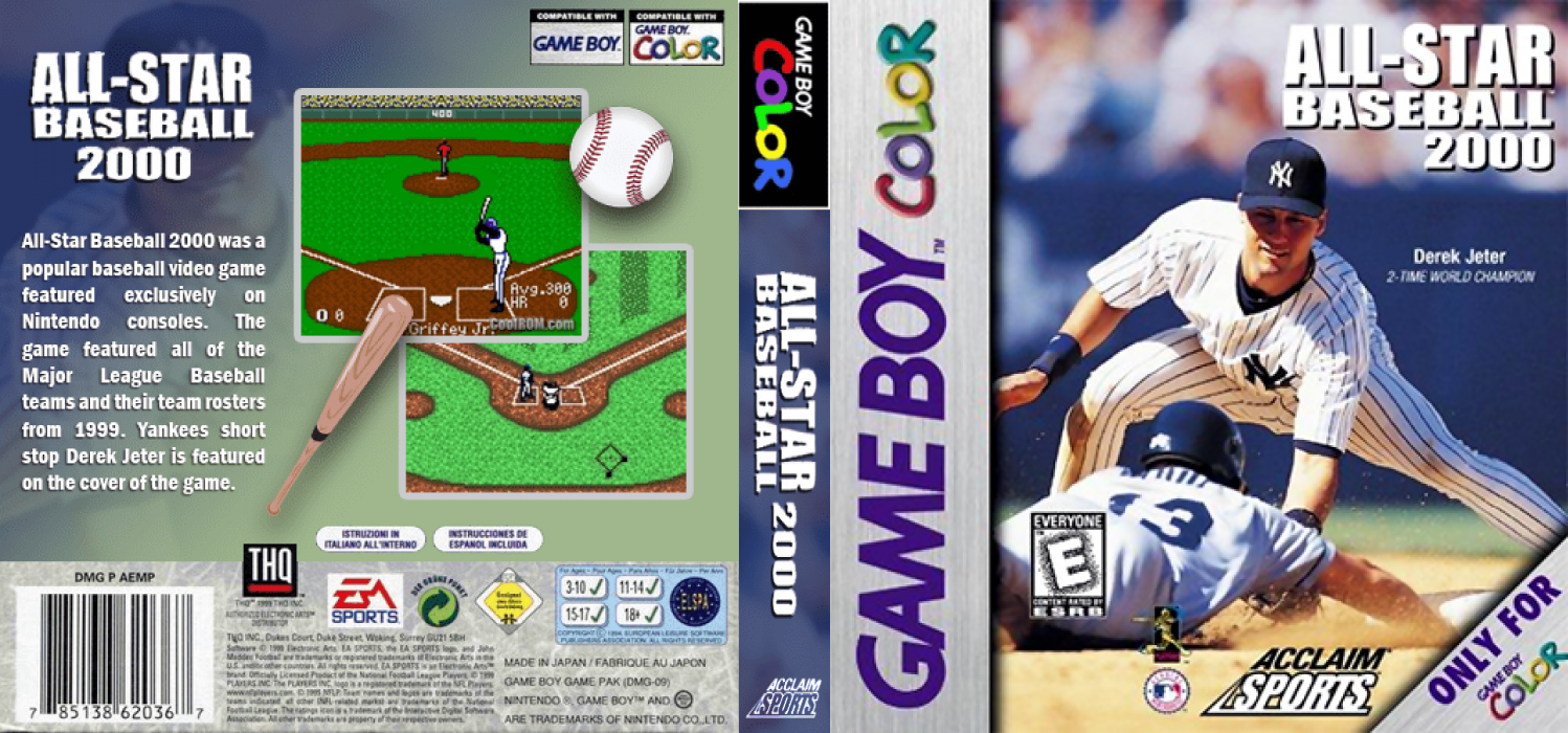 All-Star Baseball 2000 — box-texture (US)