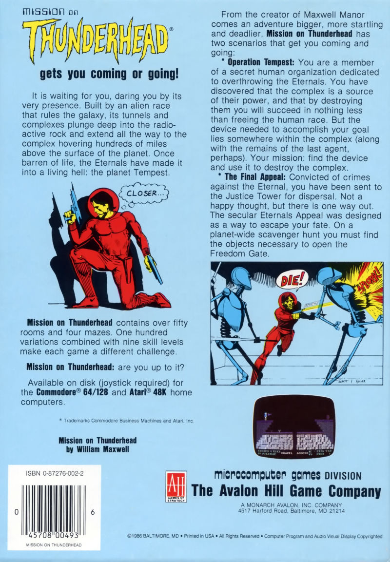 Mission on Thunderhead — box-2D-back (US)