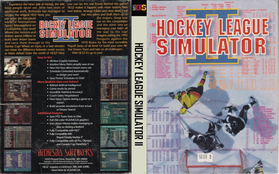 Hockey League Simulator 2 — box-texture (US)