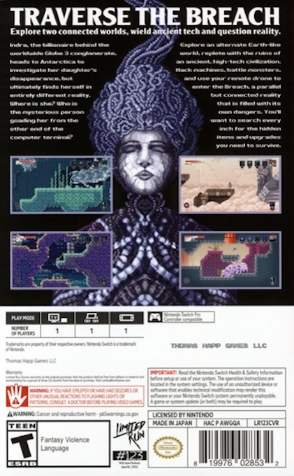Axiom Verge 2 — box-2D-back (US)