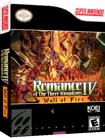 Romance Of The Three Kingdoms 4 - Wall Of Fire — box-3D (US)