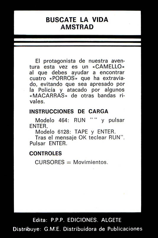 Buscate La Vida — box-2D-back (SP)