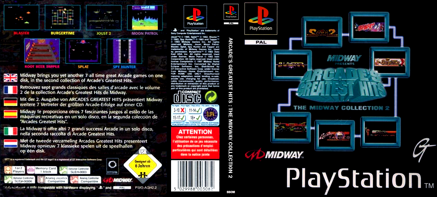 Arcade's Greatest Hits - The Midway Collection 2 — box-texture (EU)