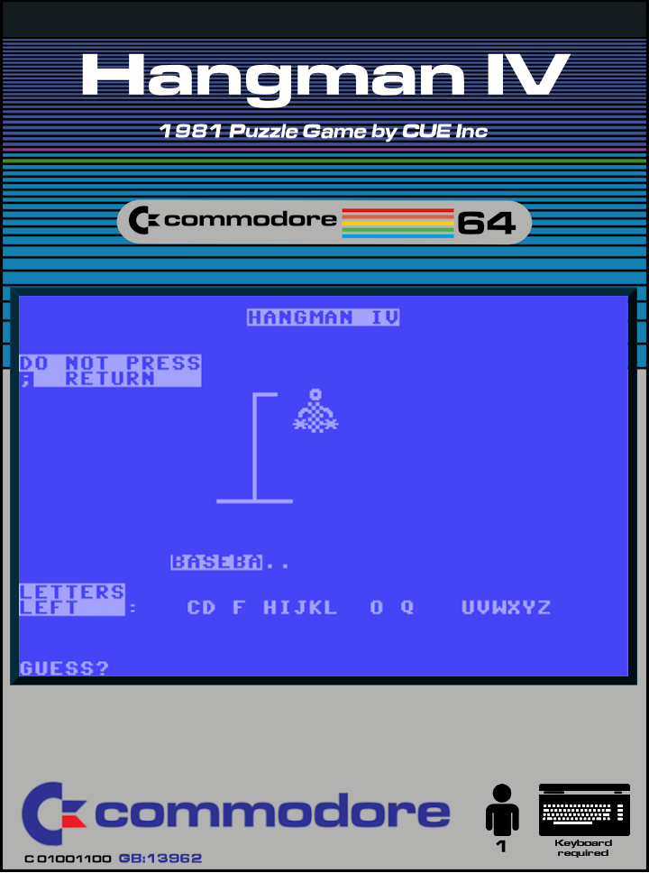 Hangman IV box art
