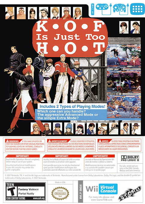 King Of Fighters '97, The — box-2D-back (US)