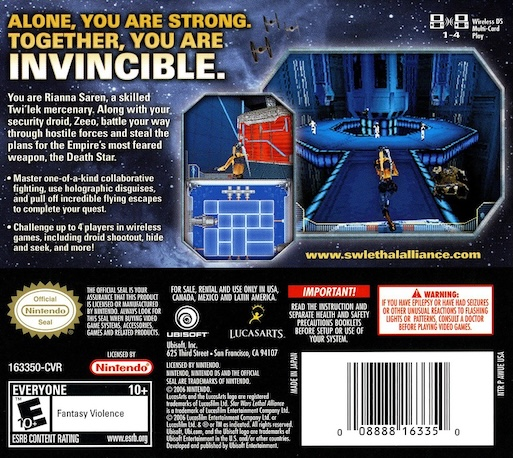 Star Wars - Lethal Alliance — box-2D-back (US)