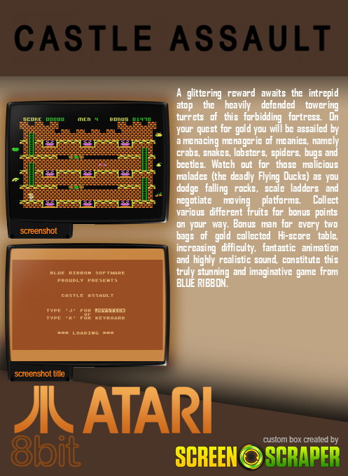 Castle Assault — box-2D-back (SS)
