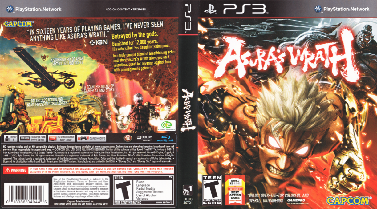 Asura's Wrath — box-texture (US)