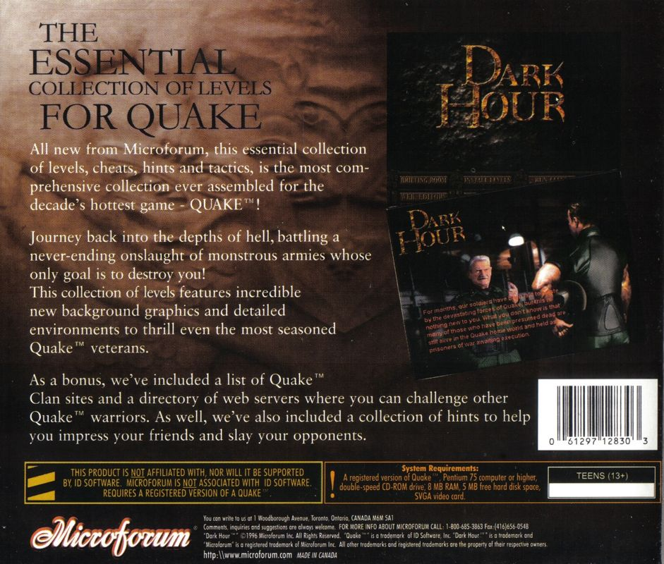 Dark Hour for Quake — box-2D-back (CUS)